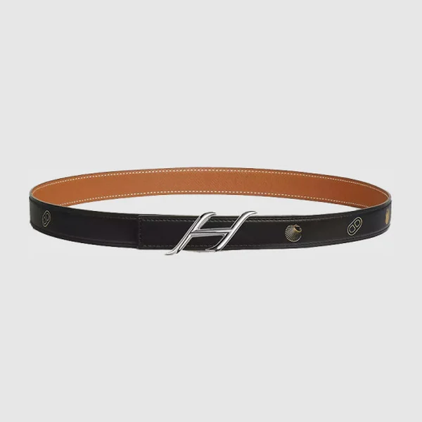 에르메스 미니 콘스탄스 벨트 버클 르 메르 리버시블 가죽 스트랩